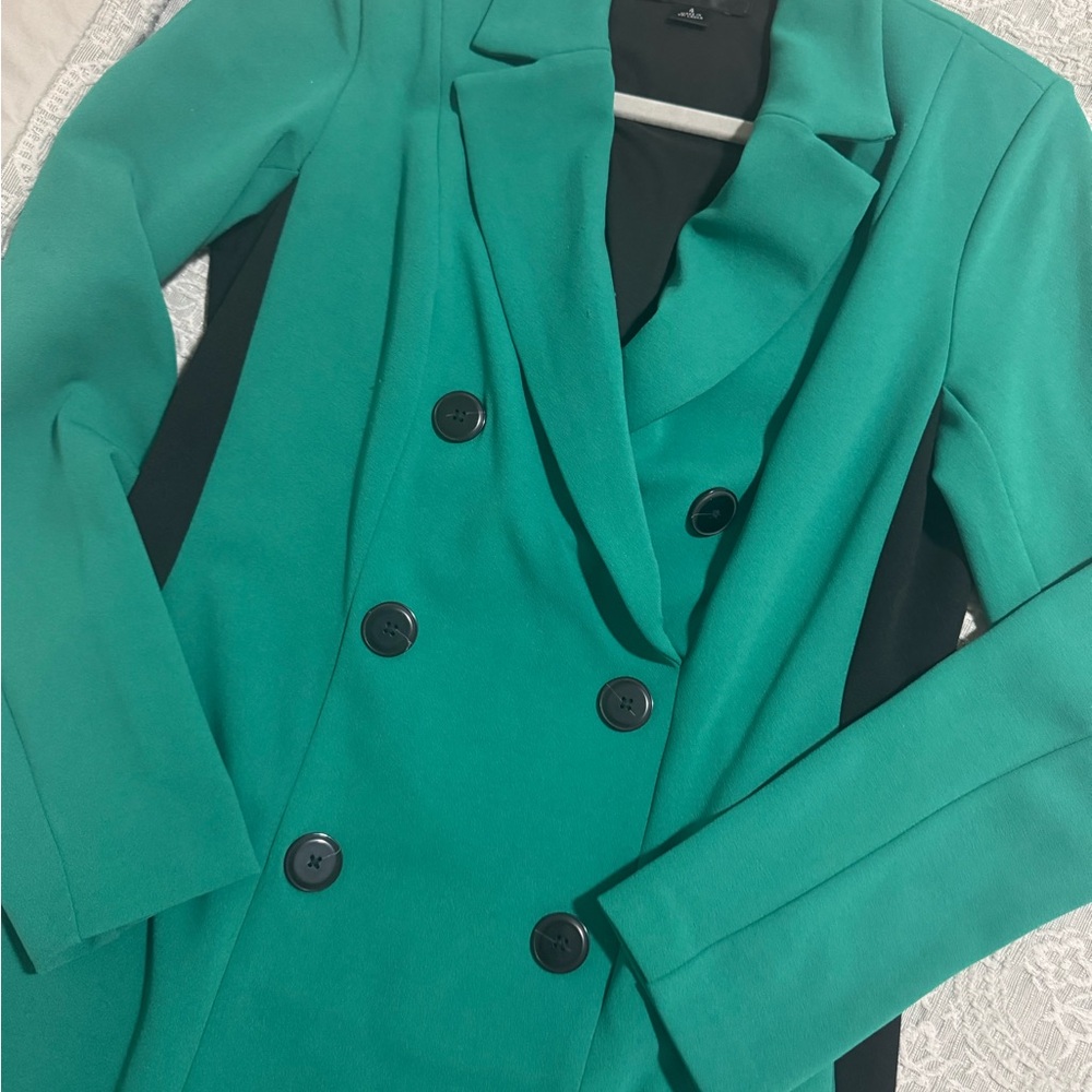 💰 ‼️ BLACK FRIDAY SALE ‼️ 💰 
Donna Morgan Teal Double-Breasted Mini Dress